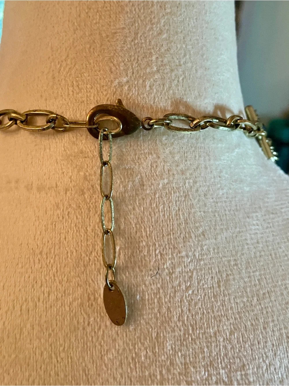 Free People The Pistols Stacked Multi Row Chain Statement Necklace Brass Boho